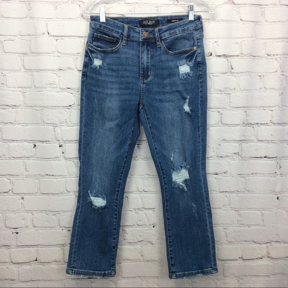 Judy Blue Women's Ankle & Cropped Jeans - Distressed Blue - Picture 4 of 7